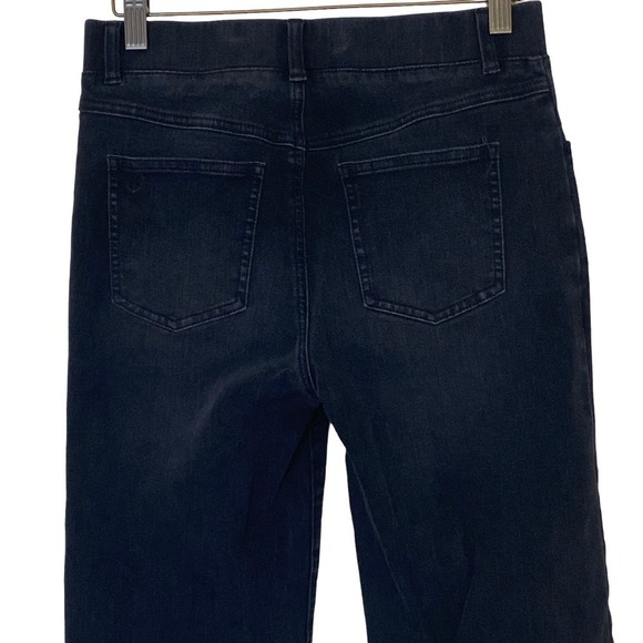 Betabrand Pull On Boot-Cut 4-Pocket Yoga Denim in Black, Size Small - Picture 7 of 10